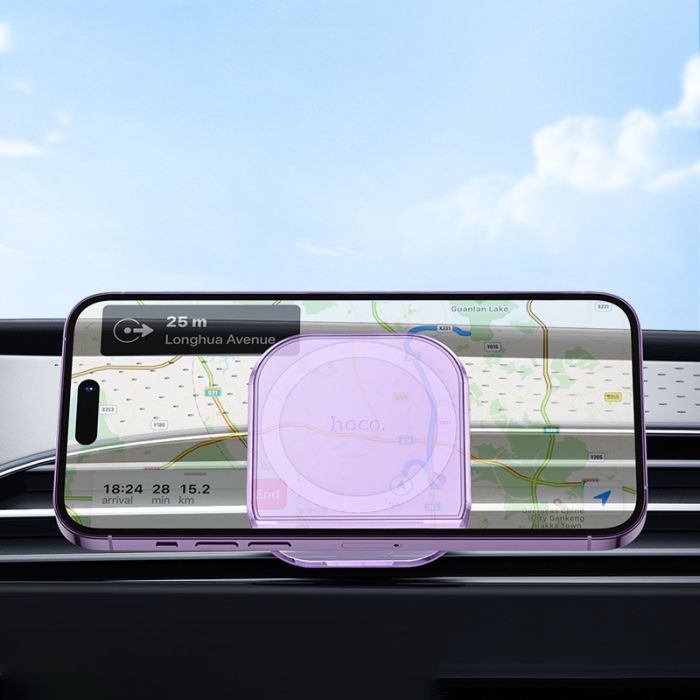 Автотримач Hoco H42 Crystal ring magnetic (air outlet)