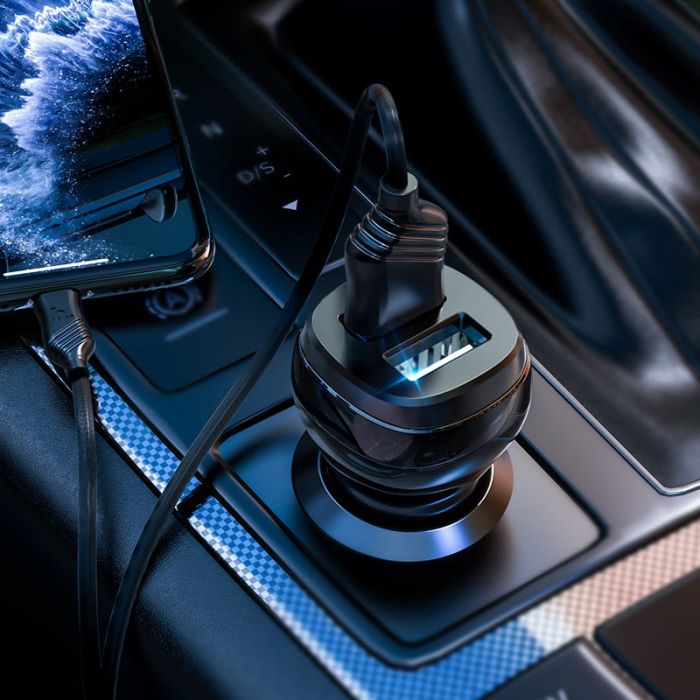 АЗП Hoco Z40 Superior 2.4A (2USB-A) + кабель USB to Lightning