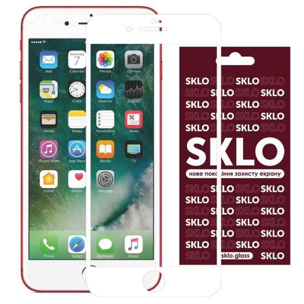 Захисне скло SKLO 3D для Apple iPhone 7 / 8 / SE (2020) (4.7")
