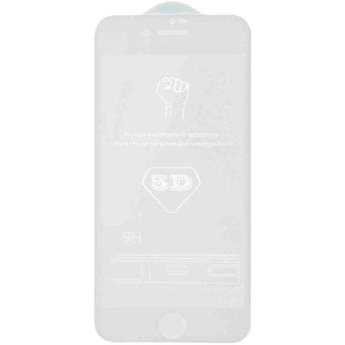 Захисне скло 5D Hard (full glue) (тех.пак) для Apple iPhone 6/6s (4.7")