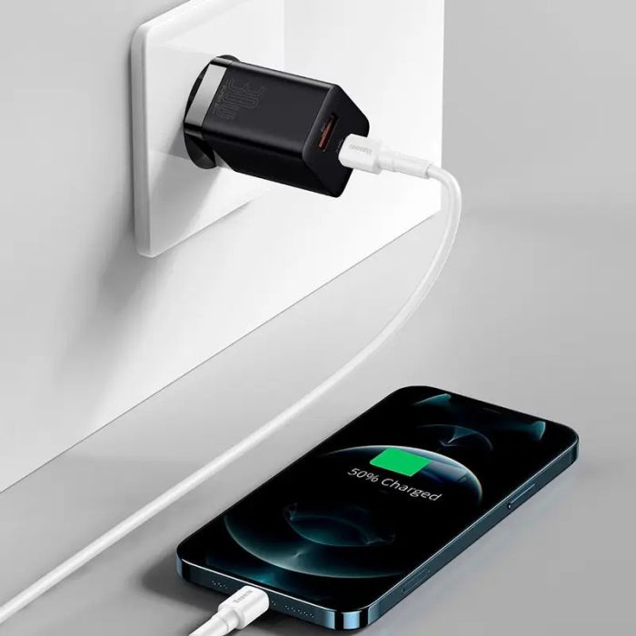МЗП Baseus Super Si Pro Quick Charger 30W (1USB-A/1C) (CCSUPP-E)