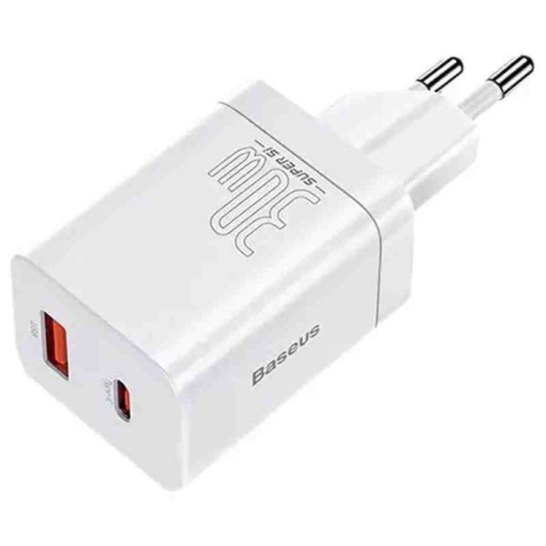 МЗП Baseus Super Si Pro Quick Charger 30W (1USB-A/1C) (CCSUPP-E)