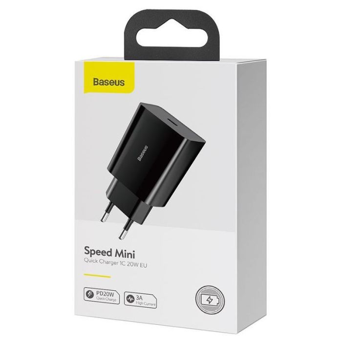 МЗП Baseus Speed Mini Quick Charger 20W (1USB-C) (CCFS-S)