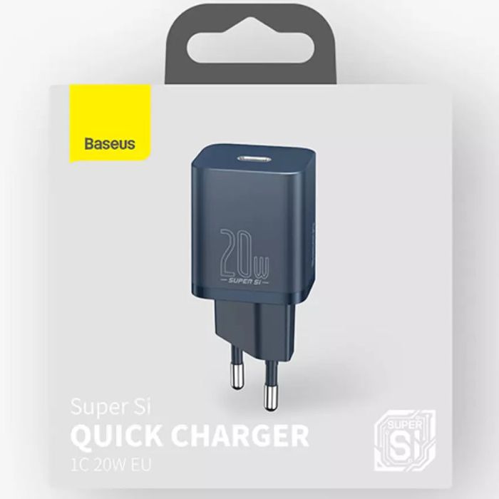 МЗП Baseus Super Si Quick Charger 20W (1USB-C) (CCSUP-B)