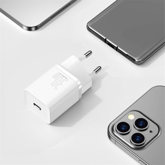 МЗП Baseus Super Si Quick Charger 30W (1USB-C) (CCSUP-J)