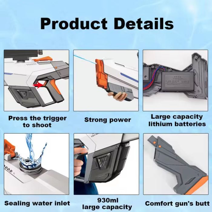 Водяний акумуляторний автомат Water Gun 2307 (650ml) with lithium battery