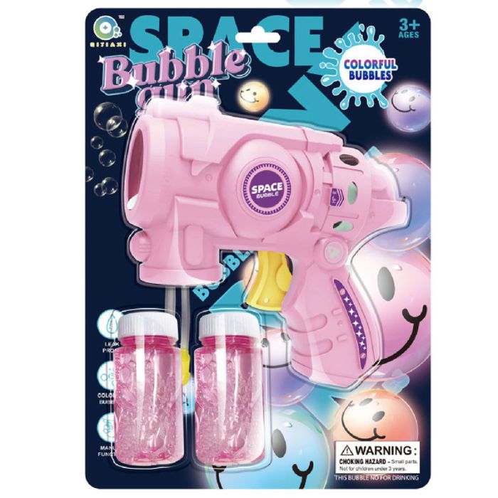 Пістолет з мильними бульбашками Space Bubble Gun (2 pack bottle - 50+50ml)