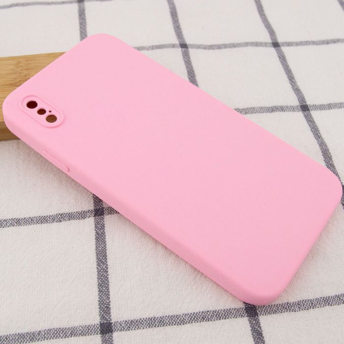 Silicone Case Square Full Camera Protective (AA) NOLOGO для Apple iPhone XS Max (6.5")