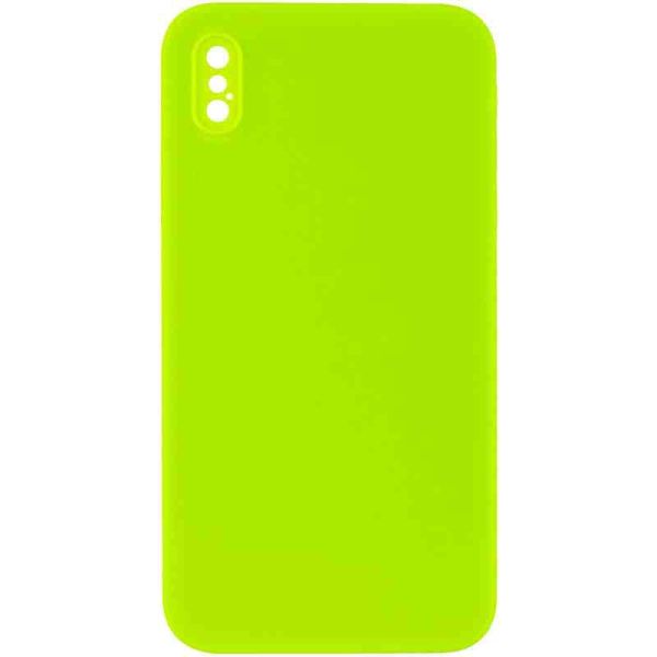 Silicone Case Square Full Camera Protective (AA) NOLOGO для Apple iPhone XS Max (6.5")