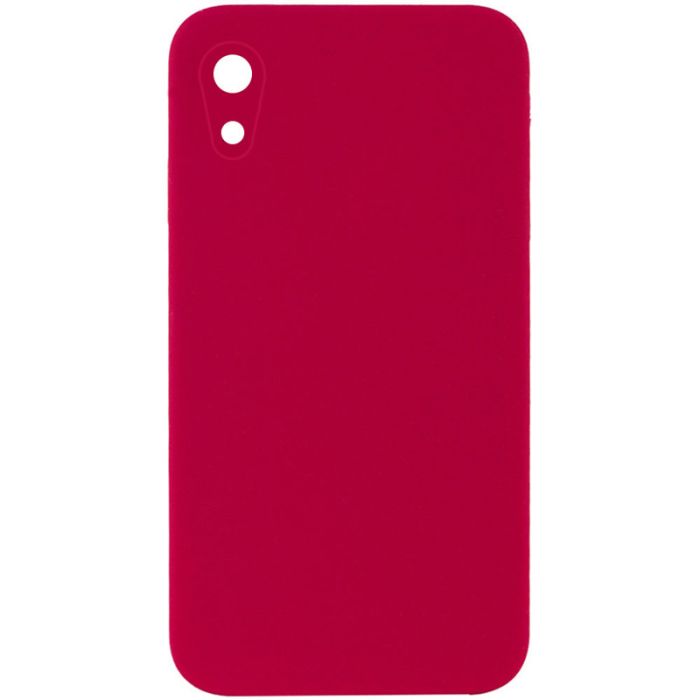 Silicone Case Square Full Camera Protective (AA) NOLOGO для Apple iPhone XR (6.1")