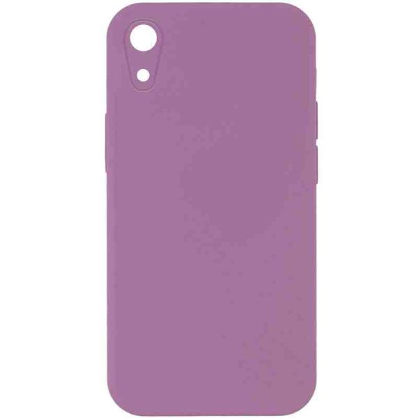 Silicone Case Square Full Camera Protective (AA) NOLOGO для Apple iPhone XR (6.1")