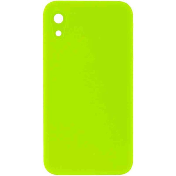 Silicone Case Square Full Camera Protective (AA) NOLOGO для Apple iPhone XR (6.1")