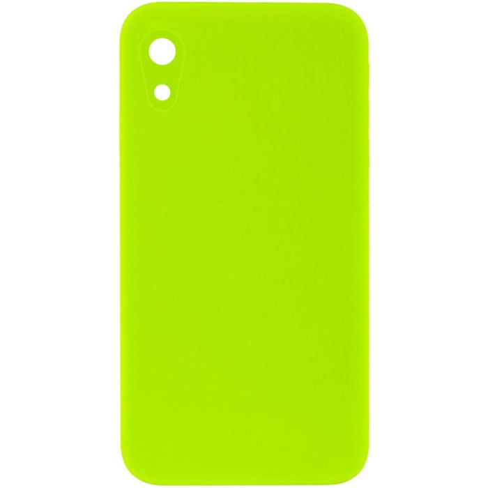 Silicone Case Square Full Camera Protective (AA) NOLOGO для Apple iPhone XR (6.1")
