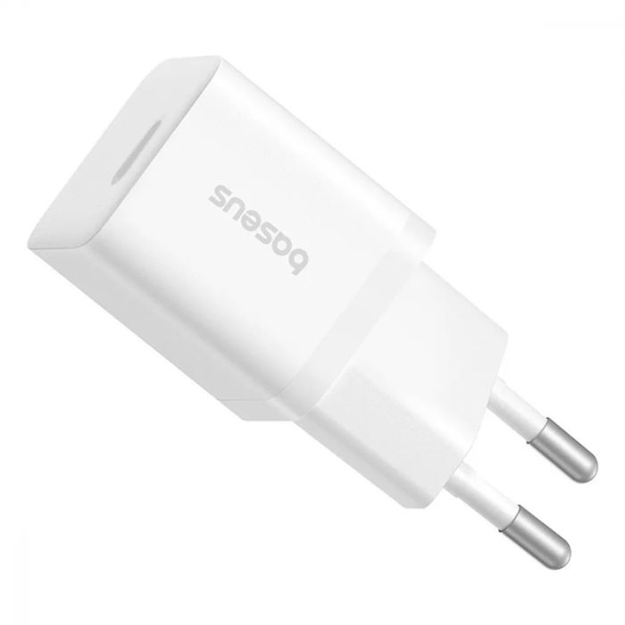 МЗП Baseus GaN5 Fast Charger (mini) PD25W (1USB-C) + кабель Type-C to Type-C (P10110909113)