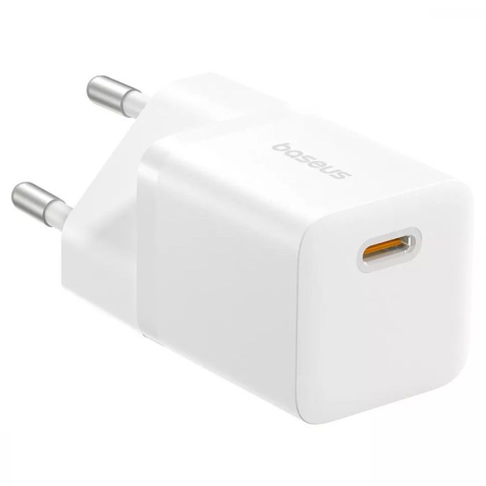 МЗП Baseus GaN5 Fast Charger (mini) PD25W (1USB-C) + кабель Type-C to Type-C (P10110909113)