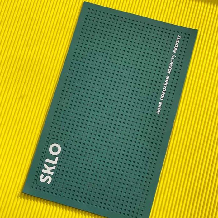 Антиковзаючий килимок SKLO для поклейки захисту екрану смартфонів (22x13 см)