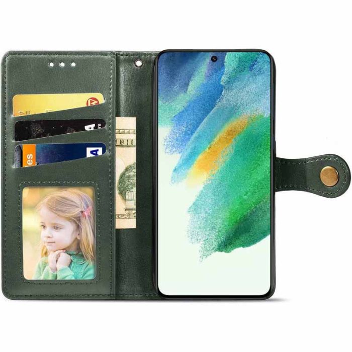 Шкіряний чохол книжка GETMAN Gallant (PU) для Samsung Galaxy S21 FE