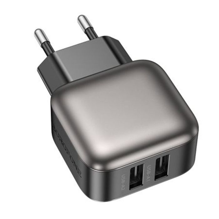 МЗП Borofone BAS51A Absolute 12W (2USB-A) + кабель USB to Lightning