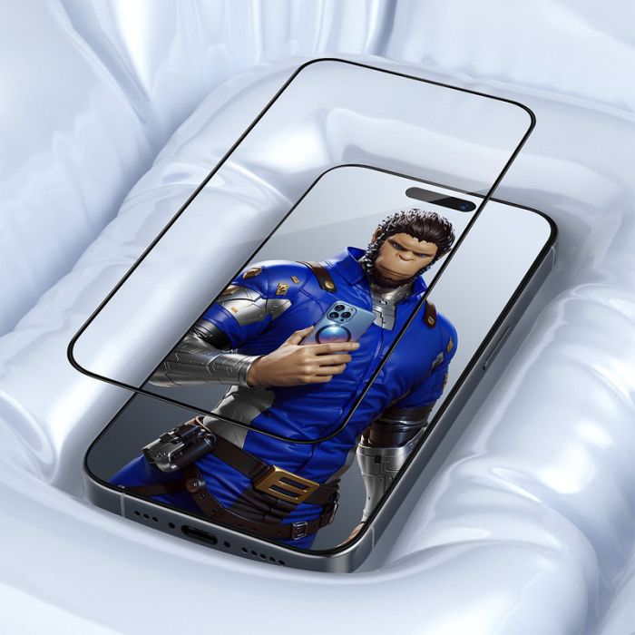Захисне 3D скло Blueo Invisible Airbag Anti-broken для Apple iPhone 16 Pro Max (6.9")