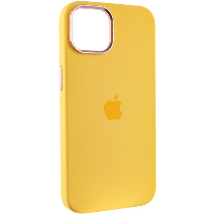 Чохол Silicone Case Metal Buttons (AA) для Apple iPhone 12 Pro / 12 (6.1")