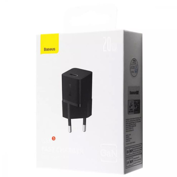 МЗП Baseus GaN5 Fast Charger (mini) PD20W (1USB-C) (CCGN05010)