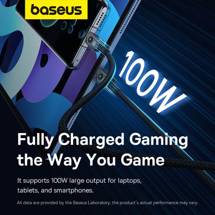 Дата кабель Baseus Unbreakable Series Fast Charging Type-C to Type-C 100W 1m (P10355800111-0)