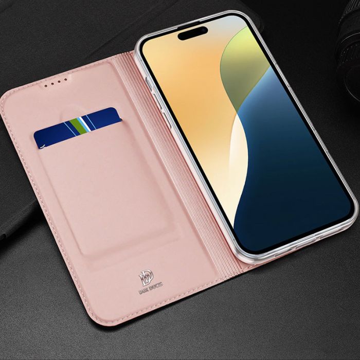 Чохол-книжка Dux Ducis з кишенею для візиток для Apple iPhone 16 (6.1")