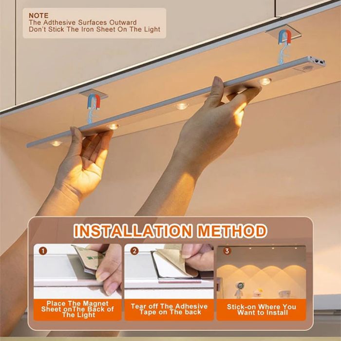 Сенсорний світильник LED з датчиком руху MZ-L1602 (40*10*800mm)