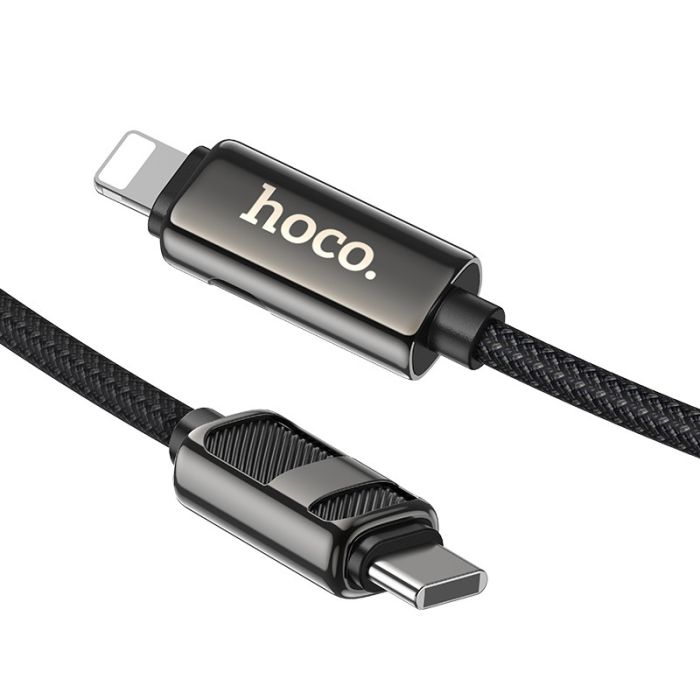 Дата кабель Hoco U137 Line with display Type-C to Lightning 27W (1.2m)