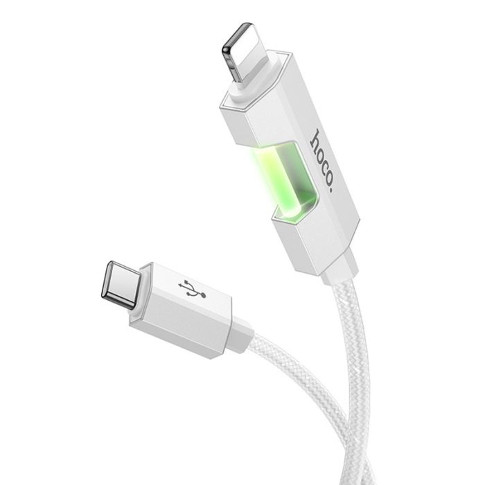 Дата кабель Hoco U123 Regent colorful 27W Type-C to Lightning (1.2m)
