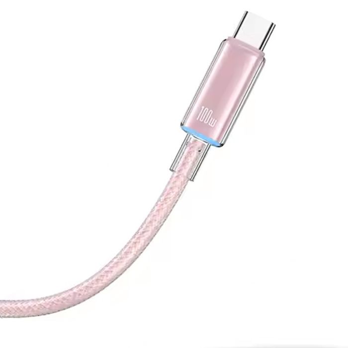 Дата кабель USAMS US-SJ660 Type-C to Type-C PD100W Cloud Series (1.2m)