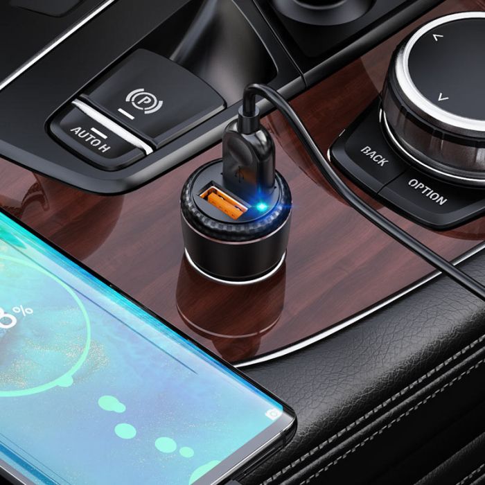 АЗП Borofone BZ17 Core QC3.0 3A (2USB-A) + кабель USB to MicroUSB