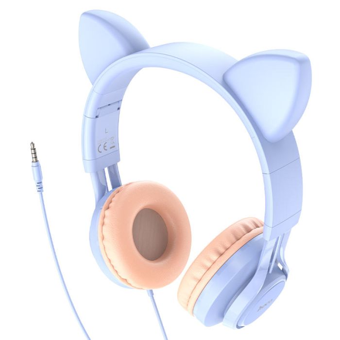 Накладні навушники Hoco W36 Cat ear (3.5mm/1.2m)