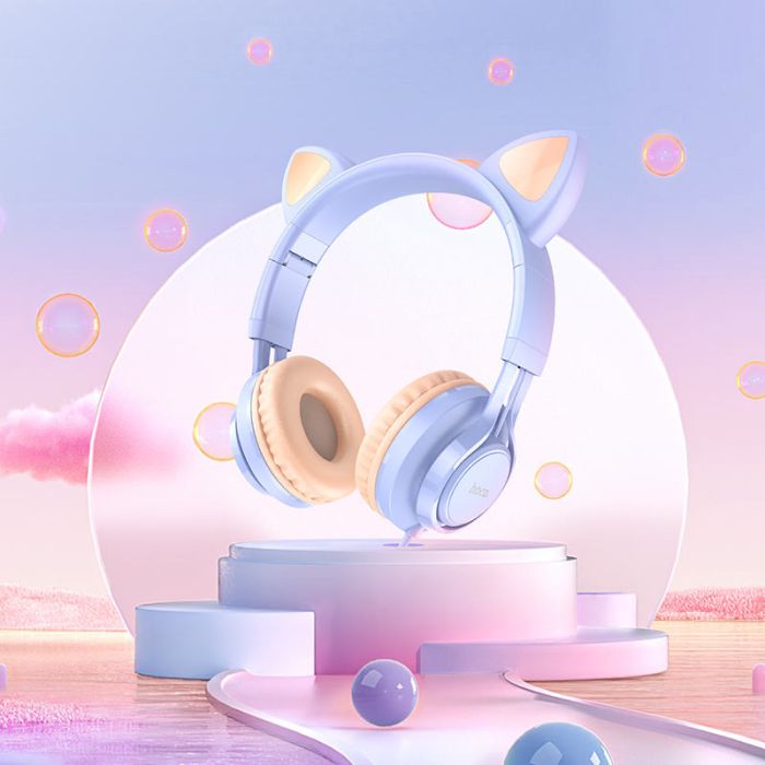 Накладні навушники Hoco W36 Cat ear (3.5mm/1.2m)