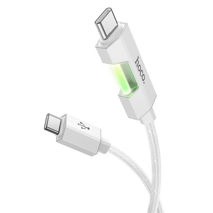 Дата кабель Hoco U123 Regent colorful 60W Type-C to Type-C (1.2m)