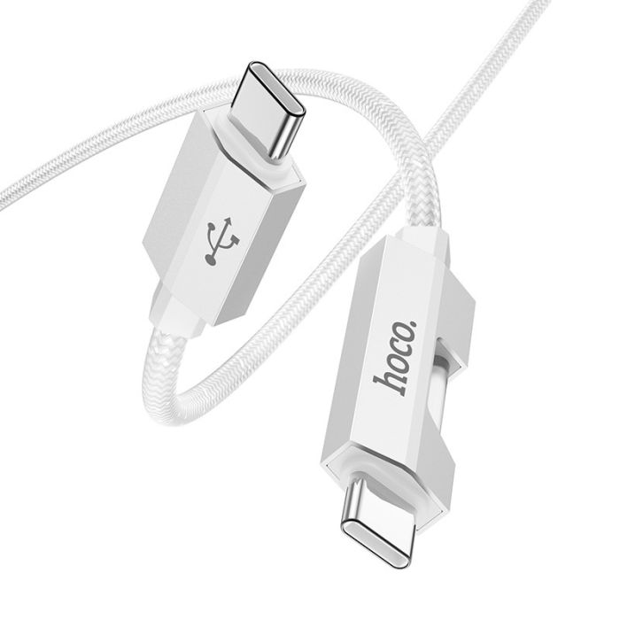 Дата кабель Hoco U123 Regent colorful 60W Type-C to Type-C (1.2m)