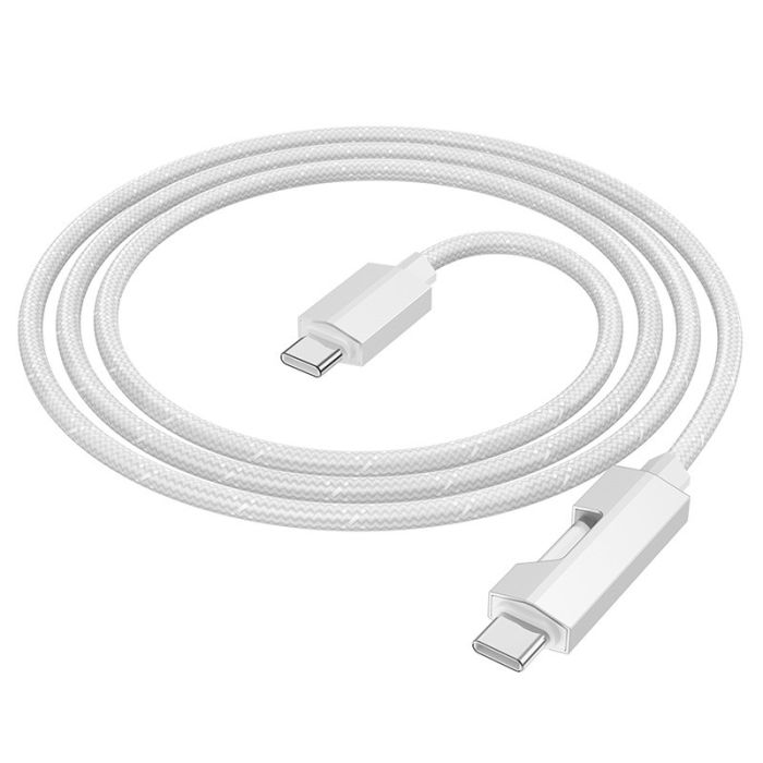 Дата кабель Hoco U123 Regent colorful 60W Type-C to Type-C (1.2m)