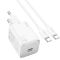 МЗП Hoco N40 Mighty PD20W (1USB-C) + кабель Type-C to Type-C