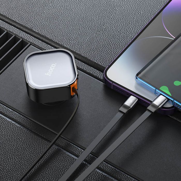 АЗП Hoco NZ13 Clever PD30W + висувні кабелю Type-C and Lightning