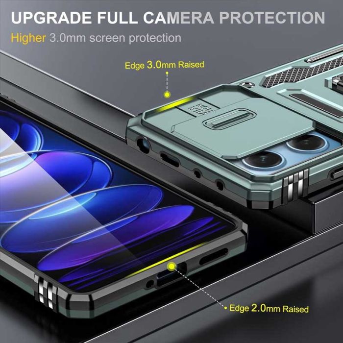 Ударостійкий чохол Camshield Army Ring для Xiaomi Redmi 12 / Poco M6 Pro 5G
