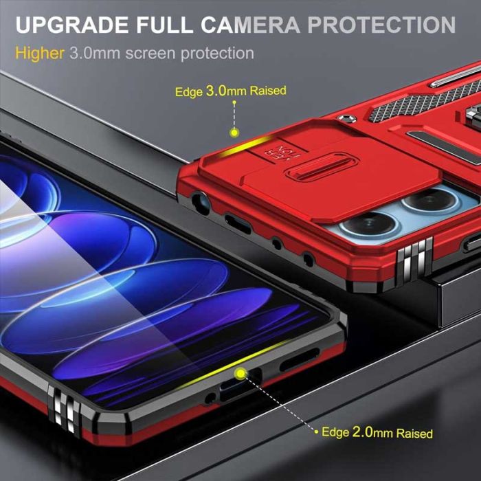 Ударостійкий чохол Camshield Army Ring для Xiaomi Redmi 12 / Poco M6 Pro 5G