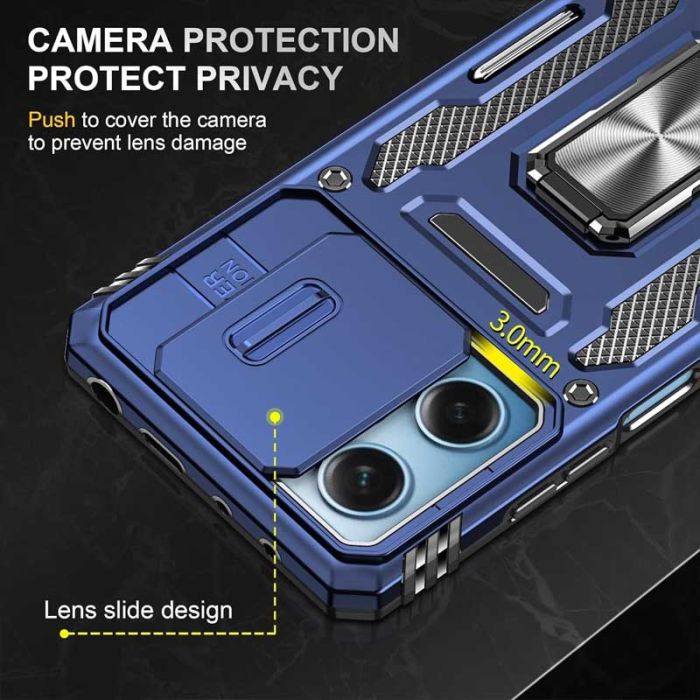 Ударостійкий чохол Camshield Army Ring для Xiaomi Redmi 12 / Poco M6 Pro 5G