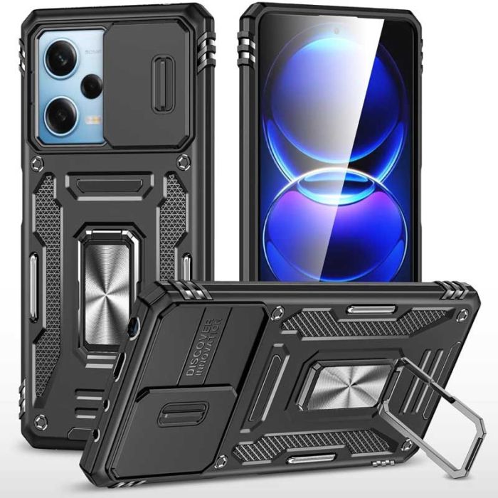Ударостійкий чохол Camshield Army Ring для Xiaomi Redmi 12 / Poco M6 Pro 5G