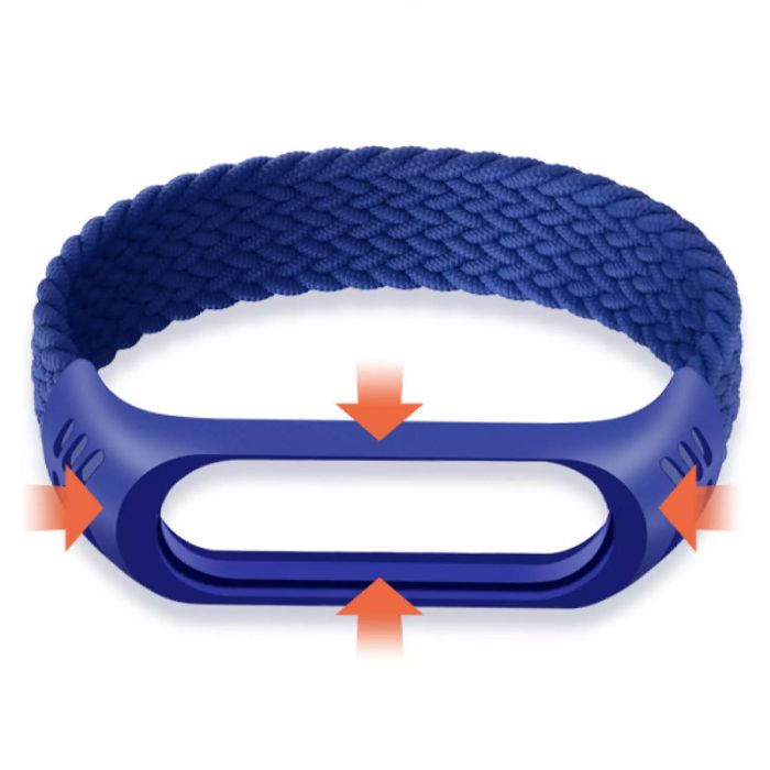 Тканинний монобраслет Braided Solo Loop для Xiaomi Mi Band 3/4/5/6 (S)