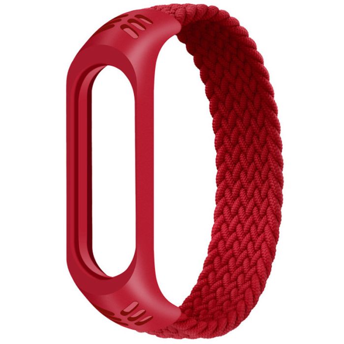 Тканинний монобраслет Braided Solo Loop для Xiaomi Mi Band 3/4/5/6 (S)