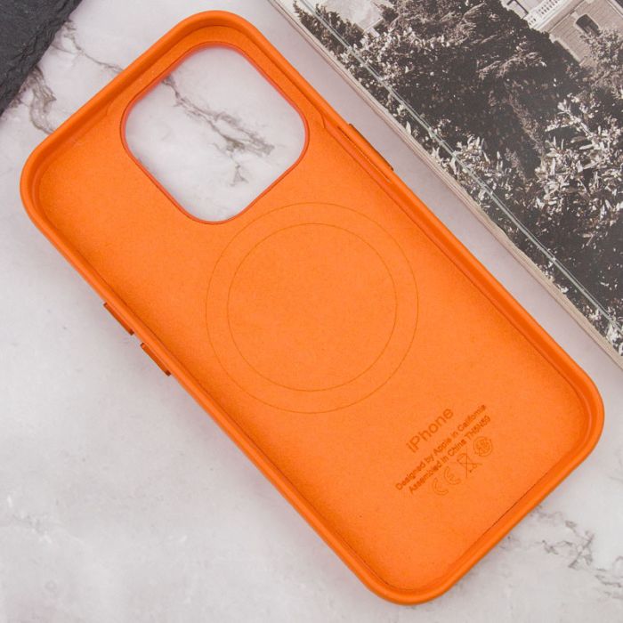 Шкіряний чохол Leather Case (AAA) with MagSafe and Animation для Apple iPhone 14 Pro (6.1")