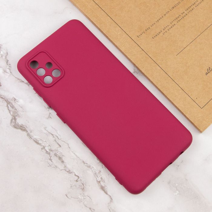 Чохол TPU GETMAN Liquid Silk Full Camera для Samsung Galaxy A71