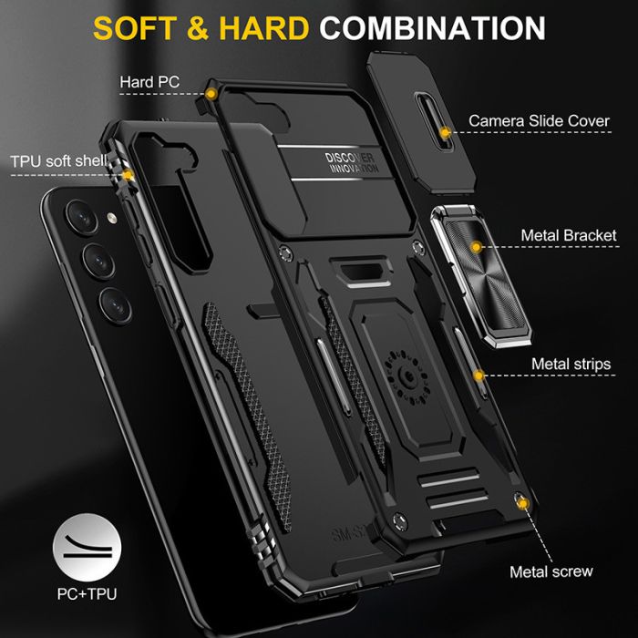 Ударостійкий чохол Camshield Army Ring для Samsung Galaxy S21 FE