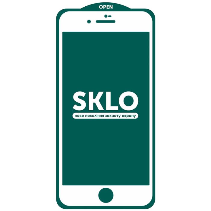 Захисне скло SKLO 5D (тех.пак) для Apple iPhone 7 / 8 / SE (2020) (4.7")