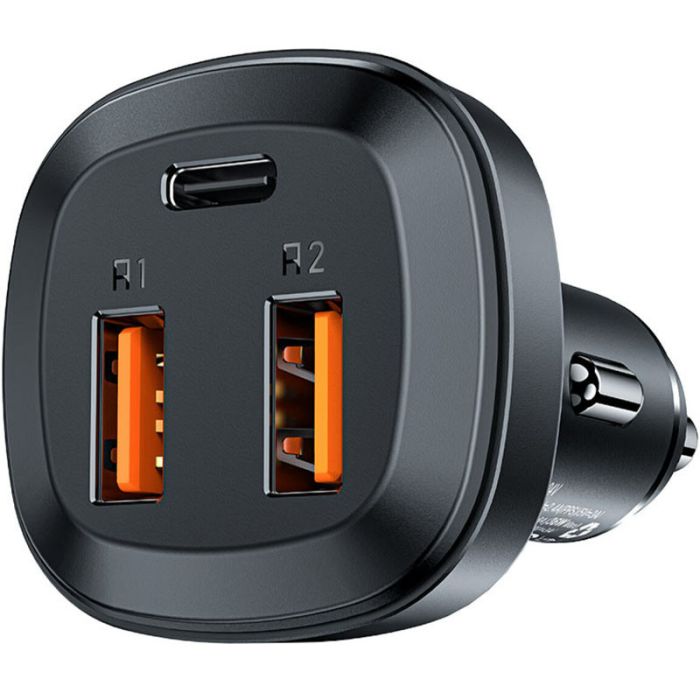 АЗП Acefast B9 three port metal car charger 66W (2USB-A/1C)